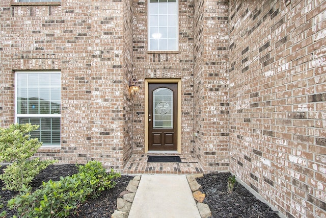 2311 Langley Dr, Rosharon, TX 77583 - doorway to property with brick siding
