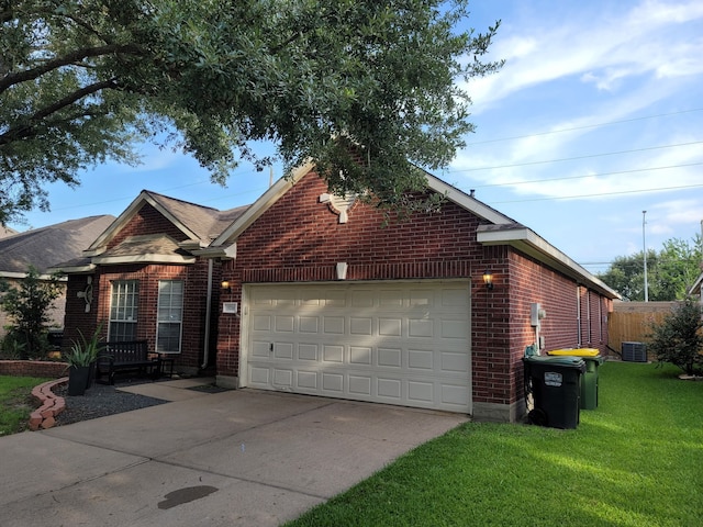 3214 Worthington Dr, Pearland, TX 77584 - ranch-style house with brick siding, driveway, and an attached garage