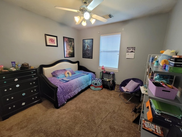 3214 Worthington Dr, Pearland, TX 77584 - bedroom with carpet flooring and ceiling fan