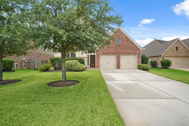 19831 Indigo Key Ct, Cypress, TX 77433 - view of front of property featuring brick siding, driveway, and a garage
