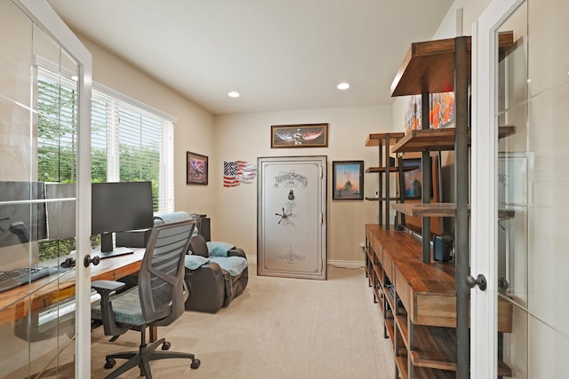 19831 Indigo Key Ct, Cypress, TX 77433 - office with carpet, recessed lighting, and french doors