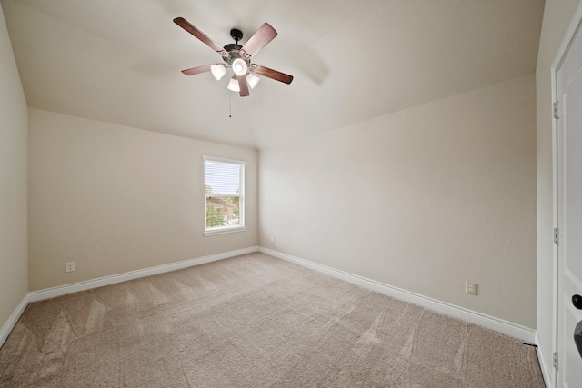 19831 Indigo Key Ct, Cypress, TX 77433 - carpeted empty room featuring ceiling fan and vaulted ceiling