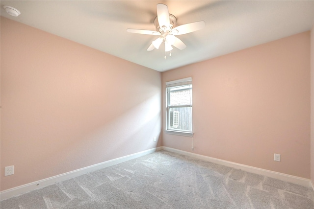 11442 Harmony Summit Trce, Richmond, TX 77406 - unfurnished room with light carpet, a ceiling fan, and a smoke detector