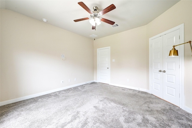 11442 Harmony Summit Trce, Richmond, TX 77406 - unfurnished bedroom featuring carpet floors, ceiling fan, and a closet