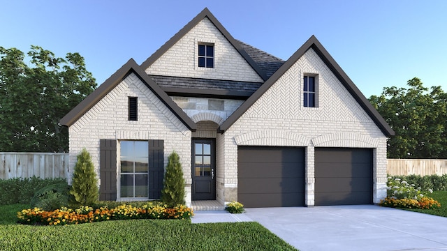 16834 Williams Gully Trl, Humble, TX 77346 - view of front of home with concrete driveway, stone siding, and a shingled roof