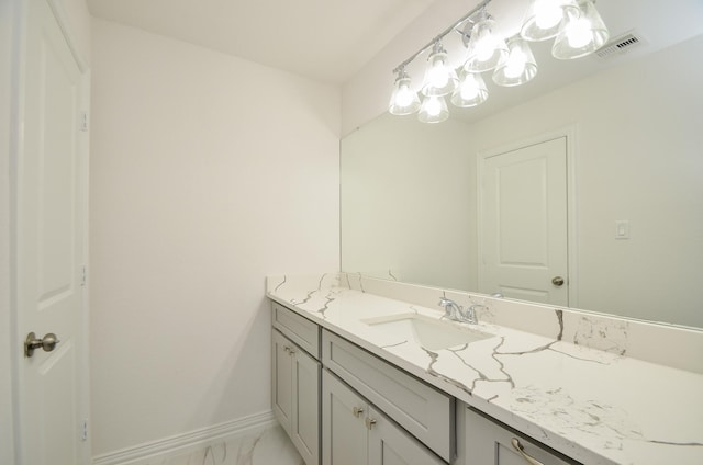 6514 Fraser Point Ct, Spring, TX 77379 - bathroom with vanity and marble look tiles