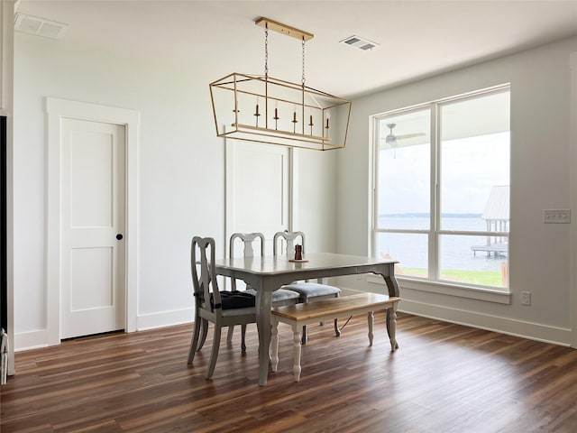 2263 Lcr 740, Thornton, TX 76687 - dining room featuring dark wood-style flooring and baseboards