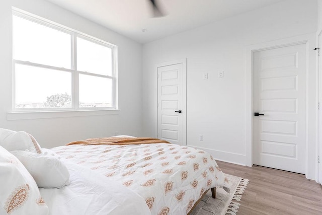 5703 Dolores St Unit A, Houston, TX 77057 - bedroom with light wood-style floors