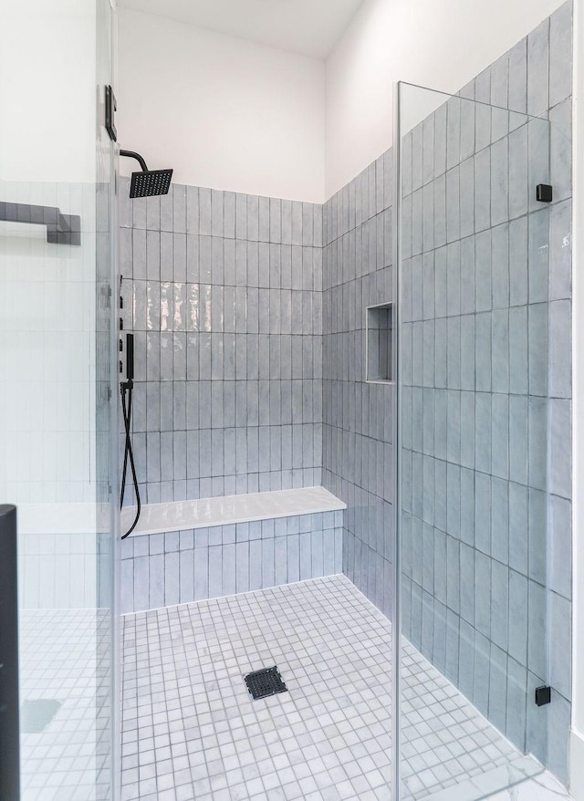 5703 Dolores St Unit A, Houston, TX 77057 - full bath with a tile shower