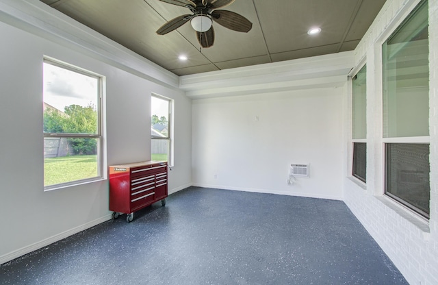 4639 Regal Shadow Ln, Sugar Land, TX 77479 - empty room with ceiling fan and recessed lighting