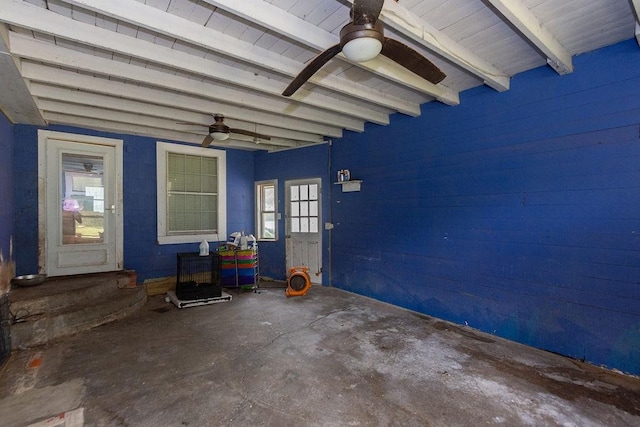 117 Pecan Dr, Baytown, TX 77520 - view of patio featuring ceiling fan