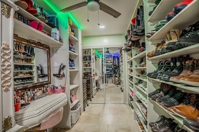 2019 Vanamen Ct, Conroe, TX 77304 - storage room with ceiling fan