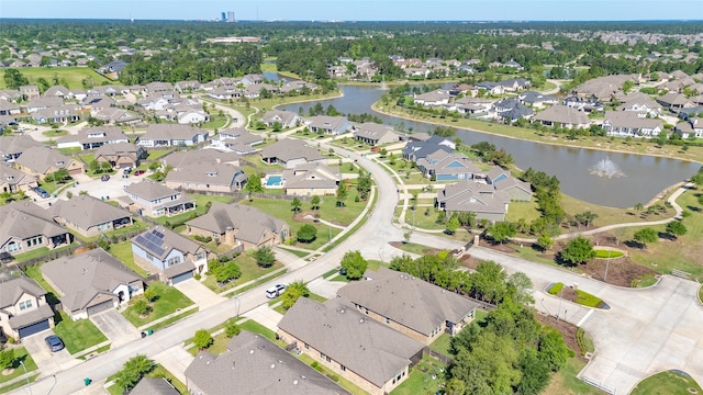 3604 Magnolia Crest Ln, Spring, TX 77386 - aerial overview of property's location featuring a nearby body of water and nearby suburban area