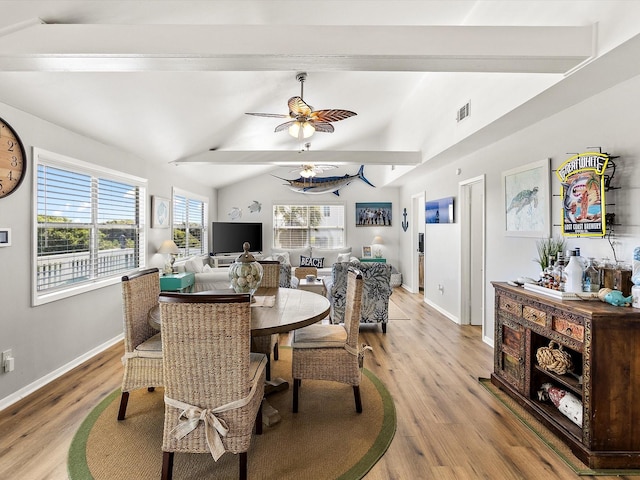 4039 San Jacinto Dr, Galveston, TX 77554 - dining space with a ceiling fan and light wood-type flooring