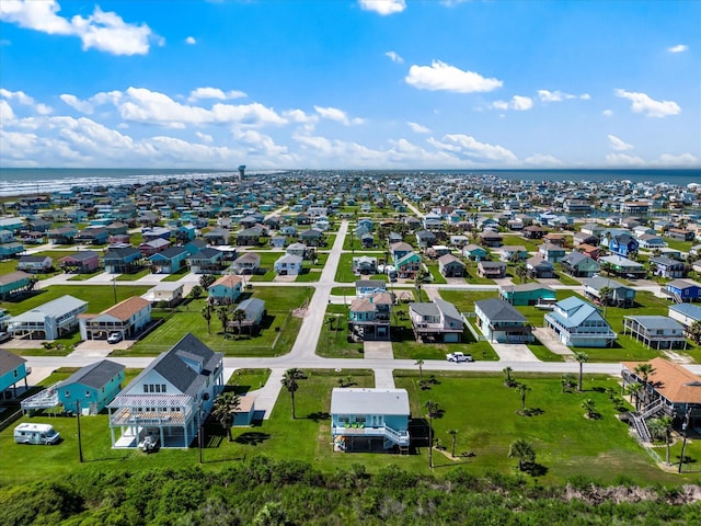 4039 San Jacinto Dr, Galveston, TX 77554 - aerial view of residential area with a nearby body of water