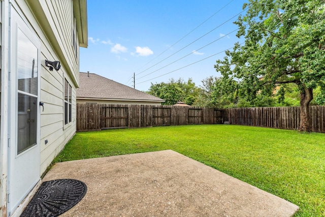 28210 Slatestone Ln, Spring, TX 77386 - fenced backyard with a patio area