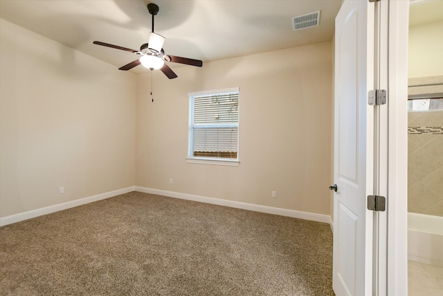 2728 Long Lasso Pass, Leander, TX 78641 - empty room featuring carpet flooring and a ceiling fan