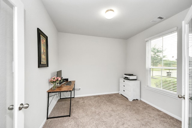 5206 Wyatt James Ln, Brookshire, TX 77423 - unfurnished office with healthy amount of natural light and carpet flooring