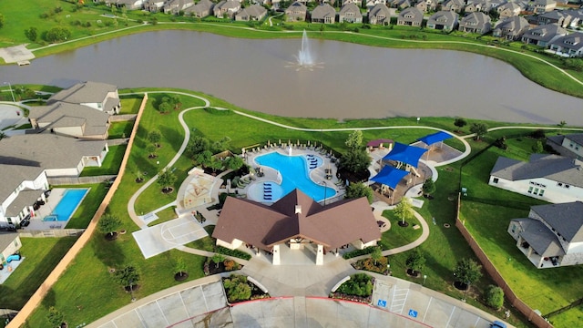 5206 Wyatt James Ln, Brookshire, TX 77423 - aerial view of residential area with a large body of water