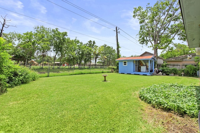 15050 Groveshire St, Channelview, TX 77530 - fenced backyard with an outdoor structure