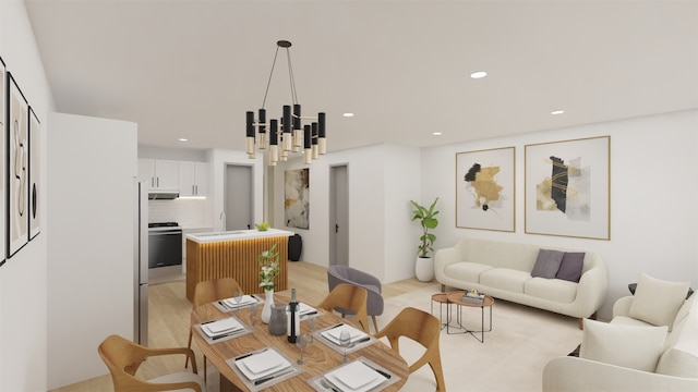 1316 W Willis St, Alvin, TX 77511 - dining room with recessed lighting
