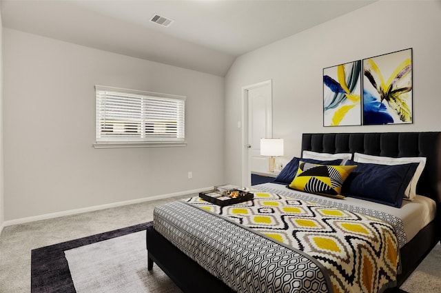 8426 Kari Bend Cir, Richmond, TX 77407 - carpeted bedroom with baseboards and vaulted ceiling