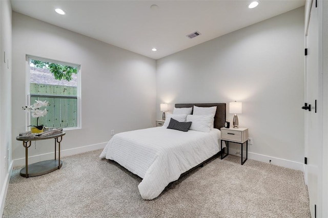 846 Elkhart St Unit B, Houston, TX 77091 - carpeted bedroom with recessed lighting