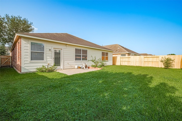 19914 Pemetic Trl, Richmond, TX 77407 - rear view of property featuring a fenced backyard and brick siding