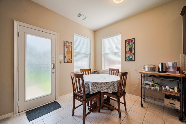 19914 Pemetic Trl, Richmond, TX 77407 - dining area featuring light tile patterned floors