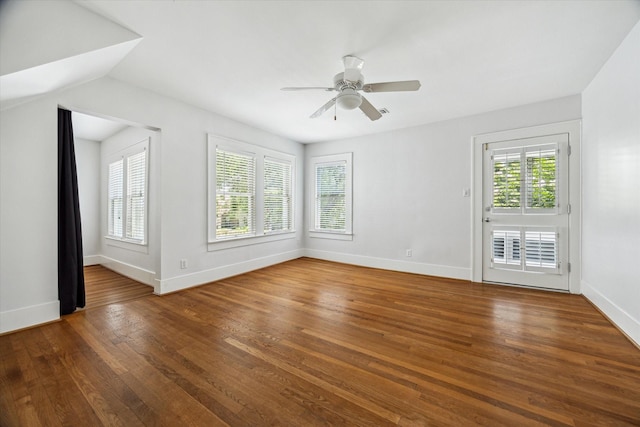 1656 Norfolk St, Houston, TX 77006 - unfurnished room featuring wood finished floors and ceiling fan