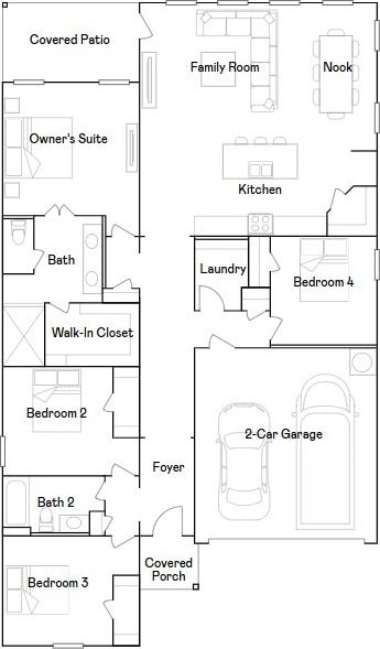 16042 Tallis Dr, Conroe, TX 77303 - view of room layout