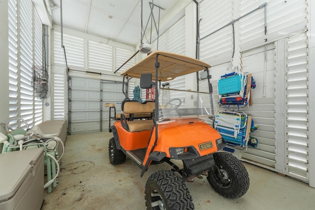 3430 Indian Beach Dr, Galveston, TX 77554 - garage with a garage door opener