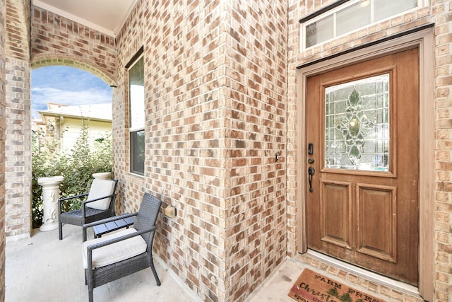 6810 Hunters Trace Ln, Baytown, TX 77521 - entrance to property with brick siding