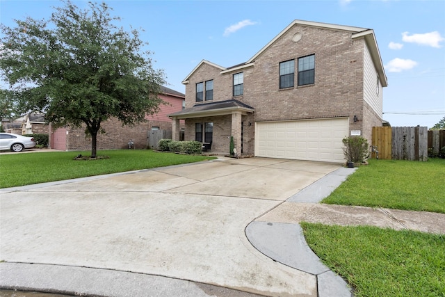 13206 Blass Ct, Houston, TX 77044 - traditional home featuring brick siding, a garage, and driveway