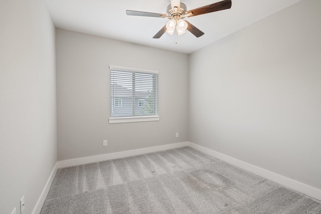 16726 Echo Heights Dr, Cypress, TX 77433 - carpeted spare room with baseboards and a ceiling fan
