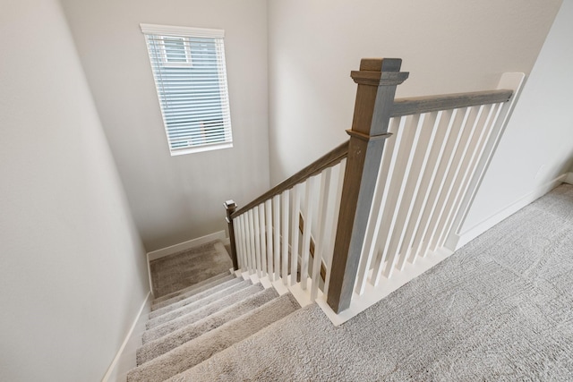 16726 Echo Heights Dr, Cypress, TX 77433 - stairway with carpet floors