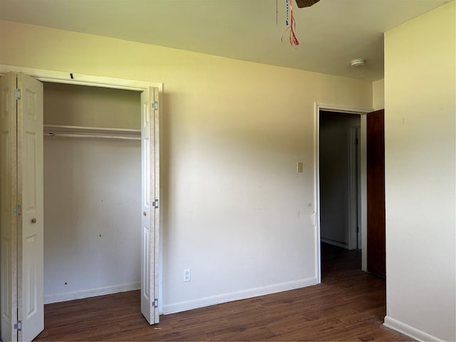 200 Cunningham Dr, Lufkin, TX 75901 - unfurnished bedroom featuring wood finished floors and a closet