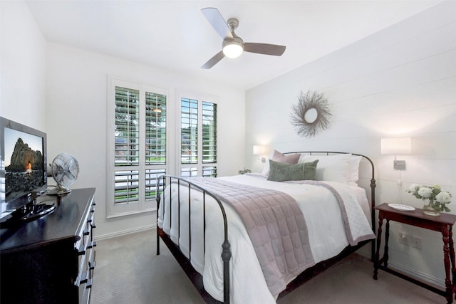 23706 Tristan Bay Ct, Spring, TX 77386 - carpeted bedroom featuring ceiling fan and baseboards