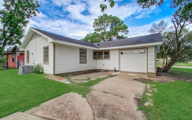 4921 Michael Dr, Houston, TX 77017 - single story home with concrete driveway, an attached garage, and a front yard