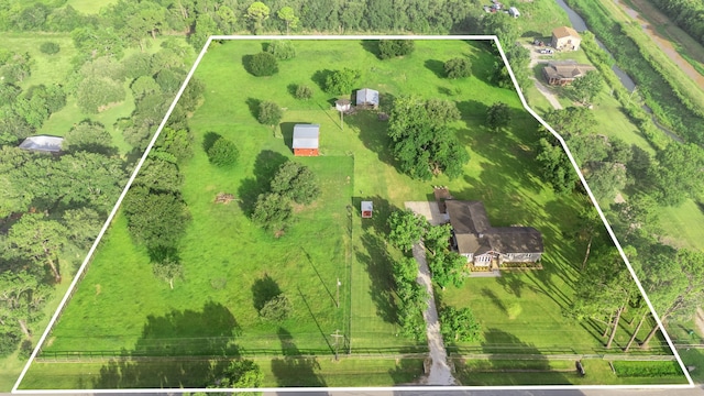 3211 County Road 237, Alvin, TX 77511 - aerial view of sparsely populated area with property boundaries highlighted