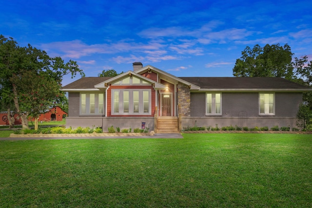 3211 County Road 237, Alvin, TX 77511 - single story home featuring a front yard and a chimney