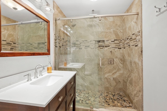3211 County Road 237, Alvin, TX 77511 - bathroom with vanity and a stall shower