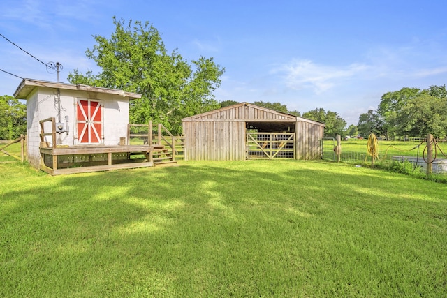 3211 County Road 237, Alvin, TX 77511 - view of yard with an outbuilding