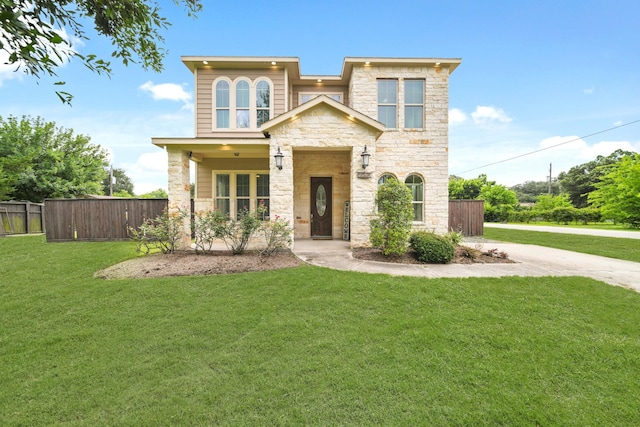 2502 S San Antonio Ave, Pearland, TX 77581 - view of front facade with stone siding