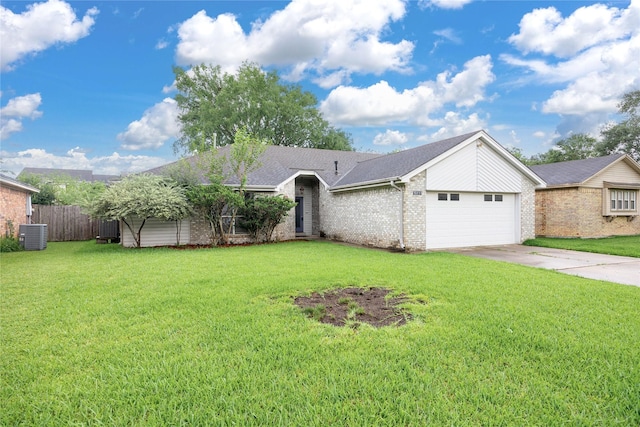 15111 Silverman St, Houston, TX 77598 - view of front of home featuring an attached garage, brick siding, driveway, and a shingled roof