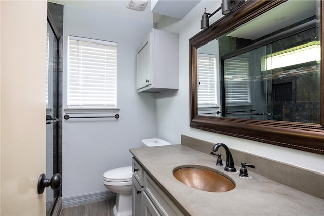 15111 Silverman St, Houston, TX 77598 - bathroom with vanity and a shower with door