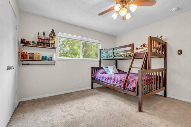 3302 Candlelon Dr, Spring, TX 77388 - bedroom with carpet and a ceiling fan