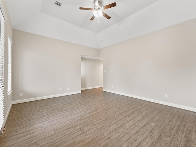 1109 Robbie St, Houston, TX 77009 - spare room with a ceiling fan, wood finished floors, and healthy amount of natural light