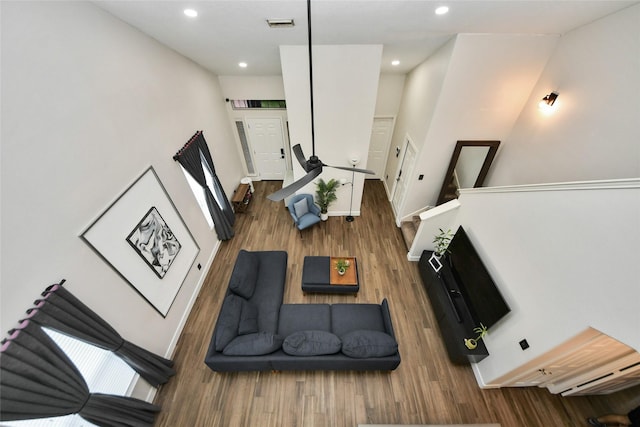 2014 Fisher Trace Ct, Spring, TX 77373 - living room with wood finished floors and recessed lighting