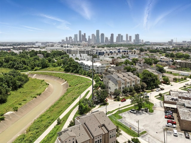 151 E 2nd St, Houston, TX 77007 - aerial view of city skyline